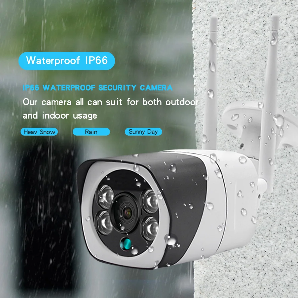 Wi Fi IP камера 1080P Беспроводная Проводная ONVIF P2P CCTV цилиндрическая наружная со