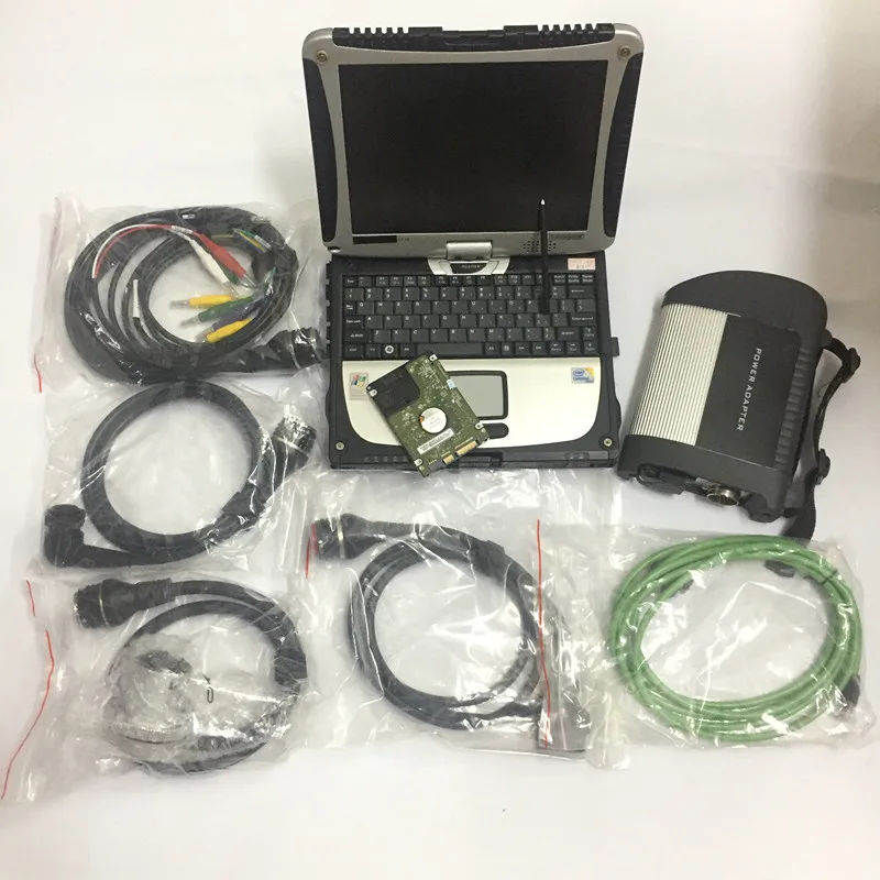 

2021MB Star C4 Full Chip MB Star C4 SD Connect Multiplexer with cables HDD Software V2021.06 CF19 Laptop automotive Top Quality