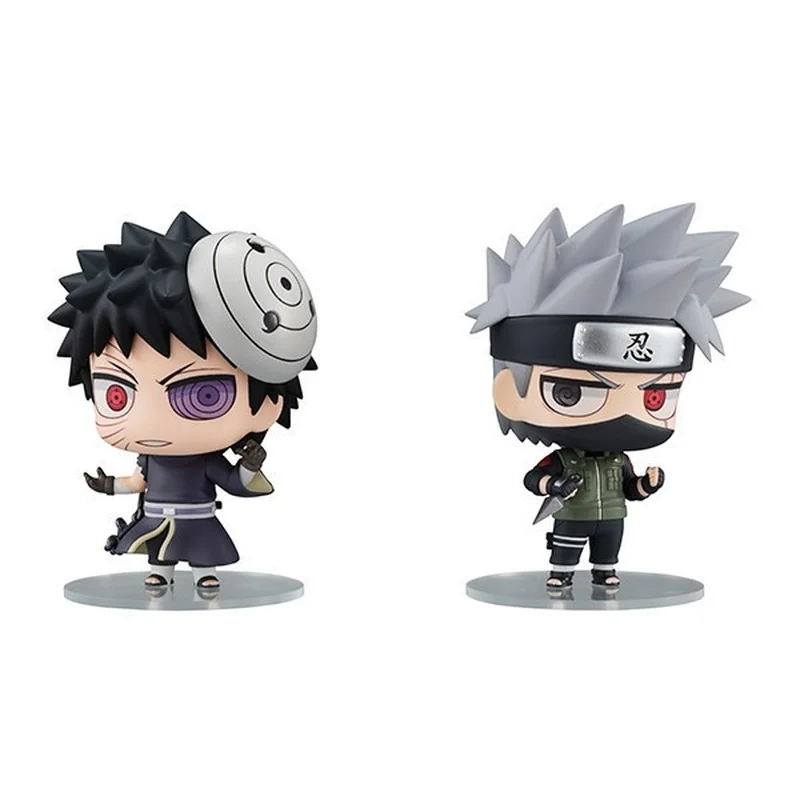 

NARUTO Q Version Hatake Kakashi Uchiha Obito Action Figure Model Movie & TV Unisex PVC Toy Finished Goods