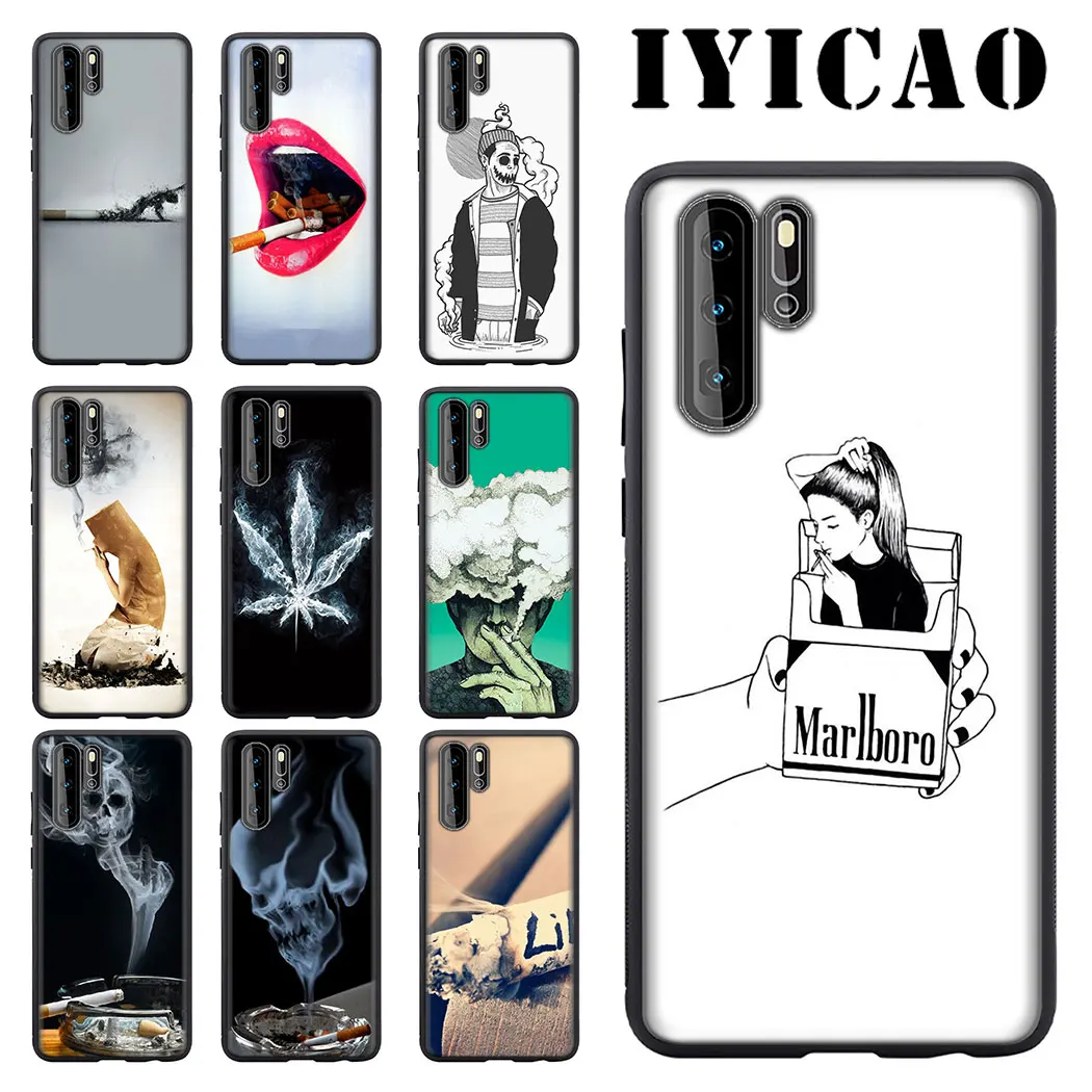Чехол для телефона IYICAO мягкий курения Huawei Honor 6A 7A 20 9X Pro 7C 7X 8X 8C 8 9 10 Lite Note View |