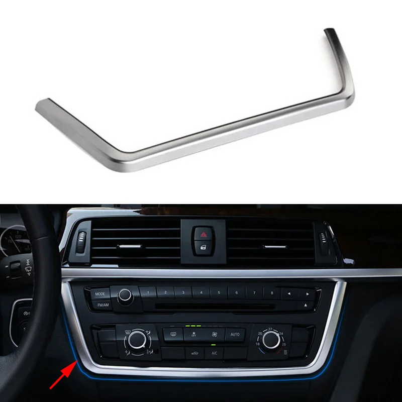 

Для BMW 3 4 серии 3 серии GT F30 F36 316 318 320 2013-2019 автомобильные аксессуары Автомобильная центральная консоль мультимедийная рамка отделка ABS хром