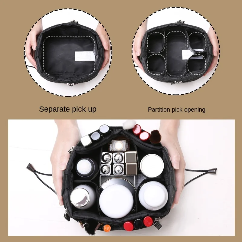 

Cosmetic Bag 2020 New Super Popular Large Capacity Waterproof Lazy Drawstring Wash Bag Women Portable Small Storage Bag