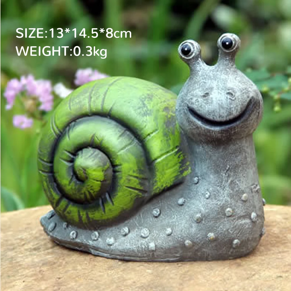 Snail Светодиодный водонепроницаемый светильник с милым животным на солнечной энергии, ландшафтный орнамент, животное из мультфильма, подземный светильник, садовый декор, теплый светильник - Испускаемый цвет: Snail