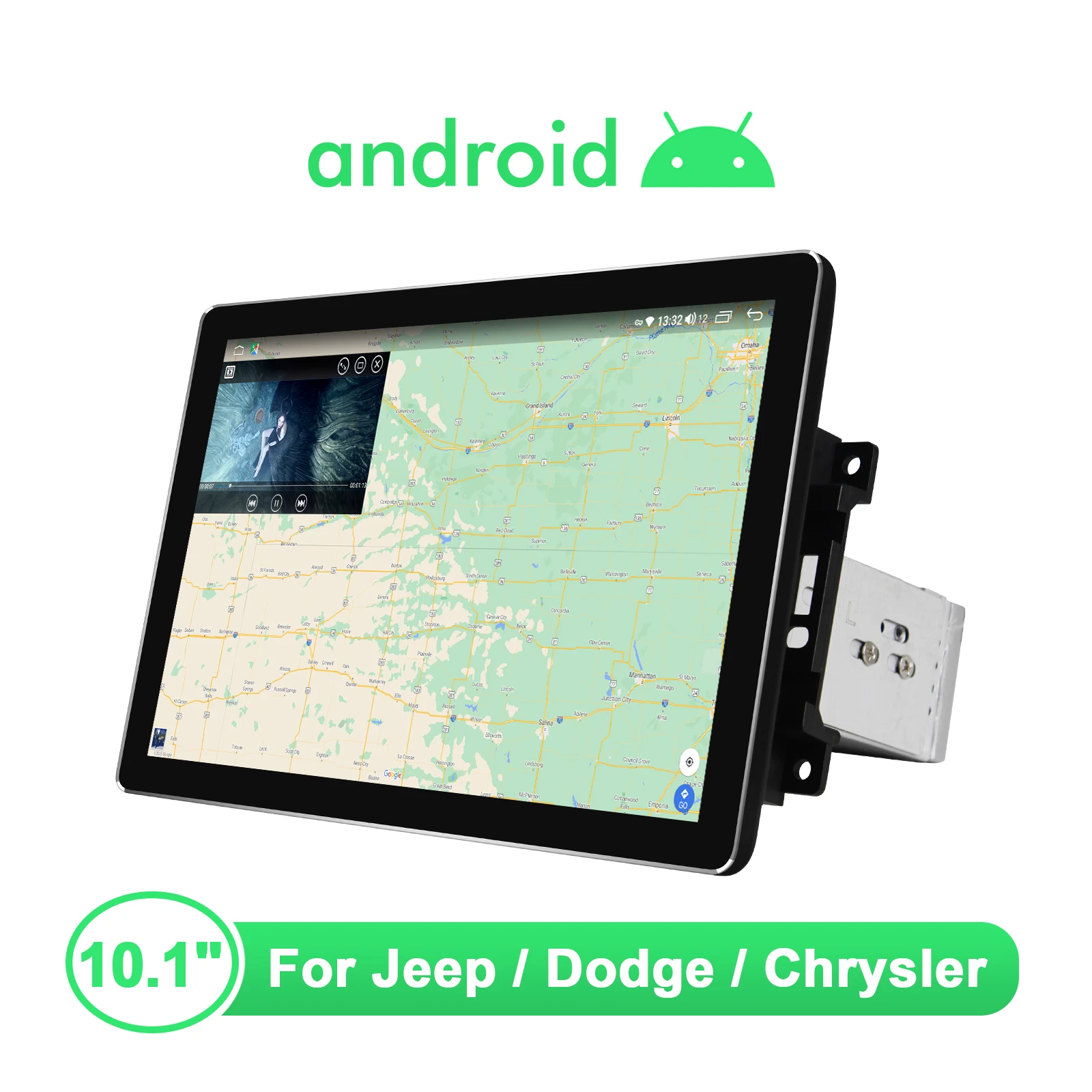 저렴한 10.1 인치 헤드 유닛 안드로이드 10 자동차 라디오 스테레오 GPS 네비게이션 1980*1200 멀티미디어 플레이어 지프 랭글러 무선 Carplay