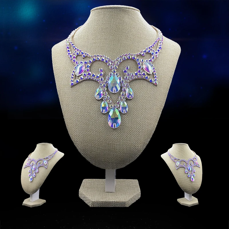 Женское плетеное ожерелье ручной работы модное Свободное из смолы Стразы