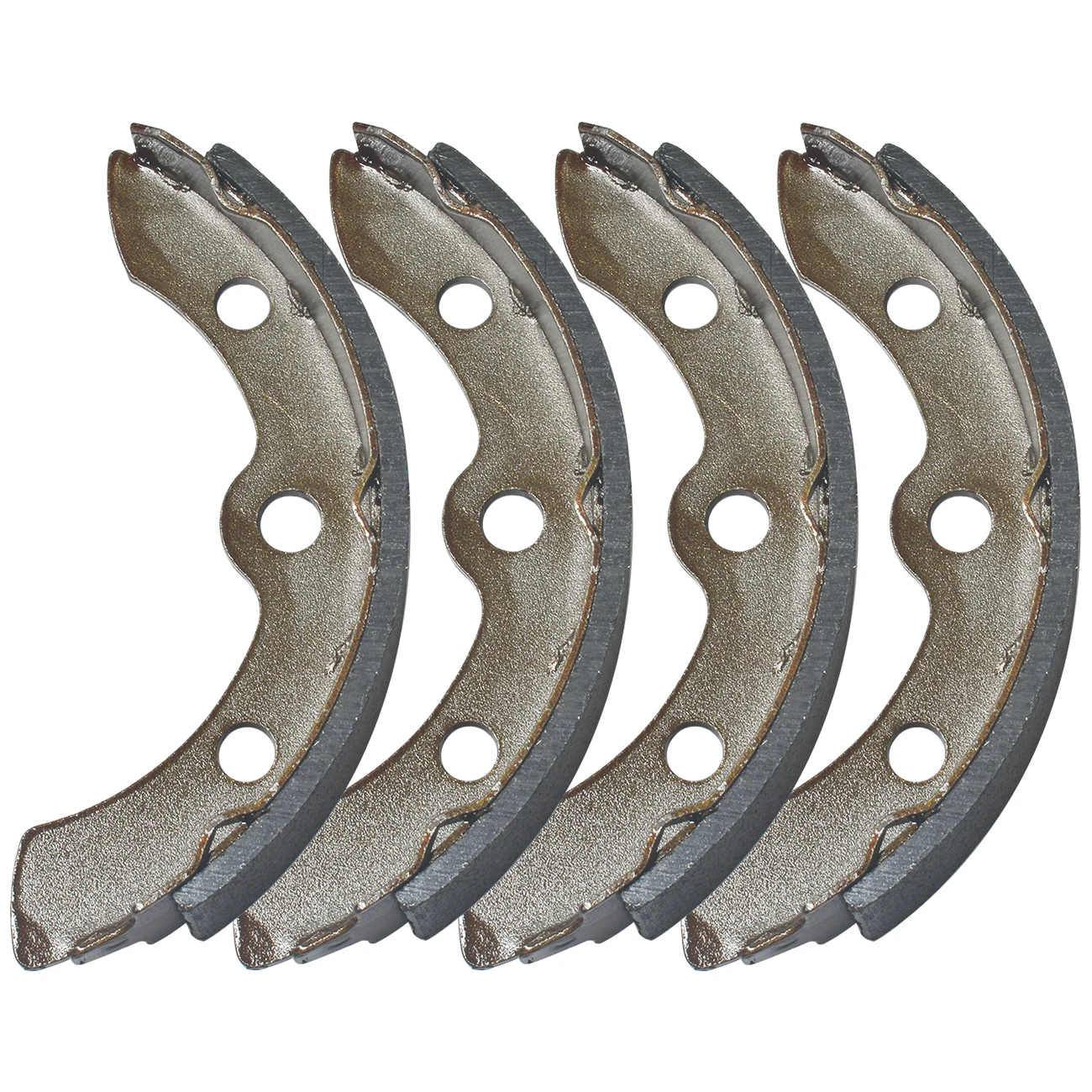 Cart Replacement Brake Shoes Set (2long, 2 Short) Fits Select Club Car, E-z-go And Yamaha Models
