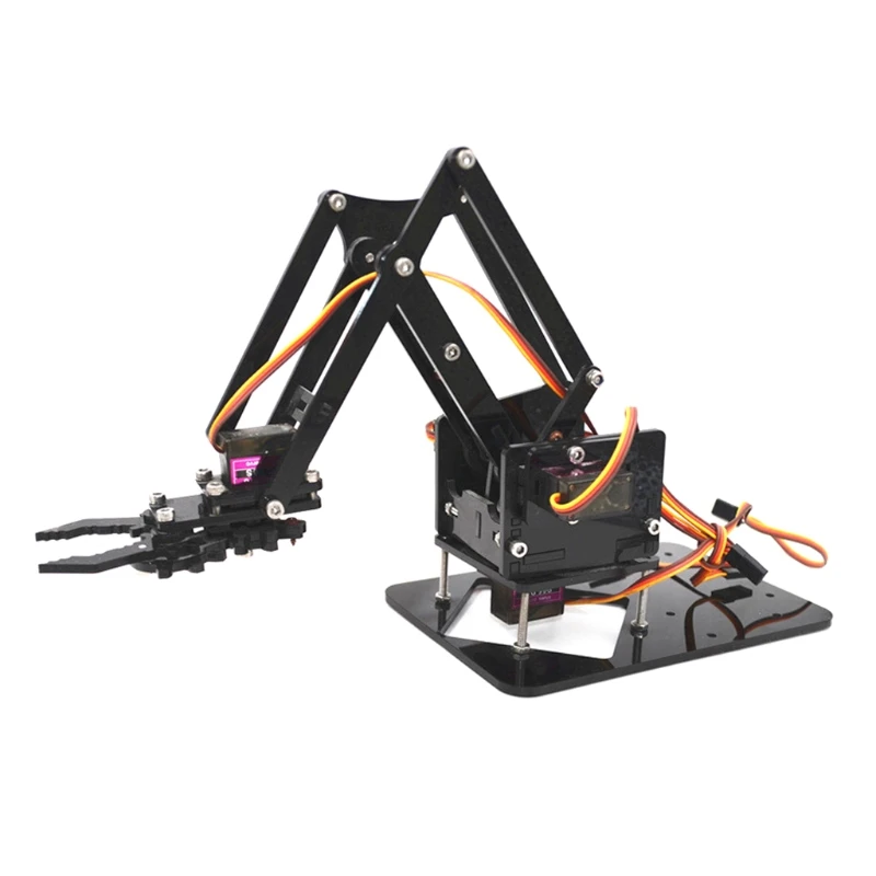 Robot Claw Kit Acrylic for Arduino Study Set Motorized Hand Kids Science Middle School/College Students |