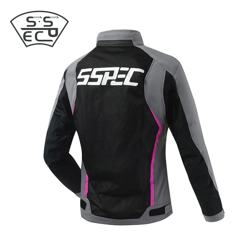 Женский мотоциклетный костюм SSPEC куртка на весну и лето защитное снаряжение для