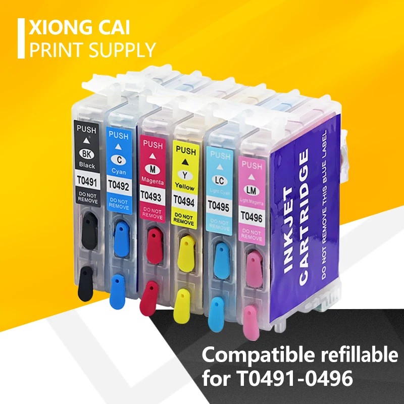 

T0491 T0496 Ink Cartridges refillable For Epson Stylus Photo R210 R230 R310 R350 RX510 RX630 RX650 Printers ink For Epson
