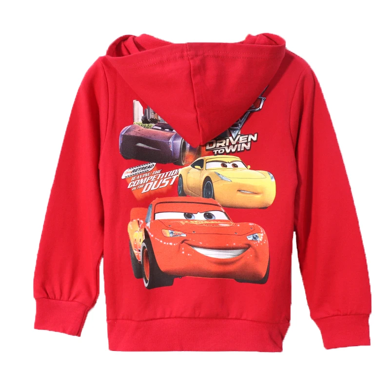 Disney New Boy Jacket Cotton Spring Autumn Children's Hoodie Baby Kids Coat Winter Fashion Anime Clothes Cartoons Car McQueen