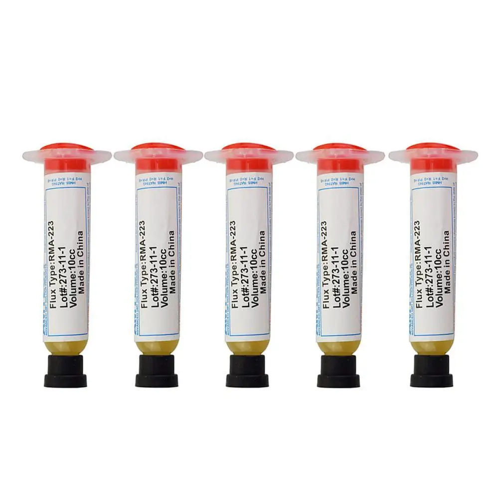 5 шт. слабых кислот SMD паяльная паста флюсовая SMT RMA 223 10cc ремонт инструмента PCB