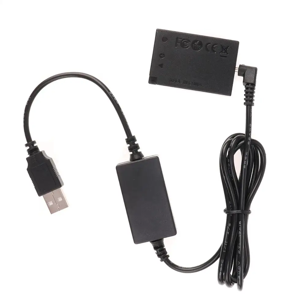 

LP-E17 Dummy Battery Plate DC Couple 5V 2A USB Cable For Canon M3 M5 M6