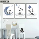 Плакаты и принты для детской комнаты, настенные картины в скандинавском стиле со звездами, облаком, луной, украшение детской спальни