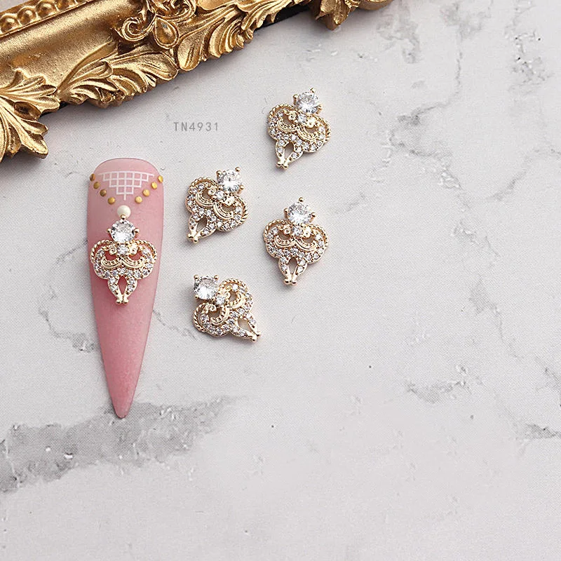 5 шт. украшения для ногтей из сплава с японским Цирконом|Стразы и украшения| |