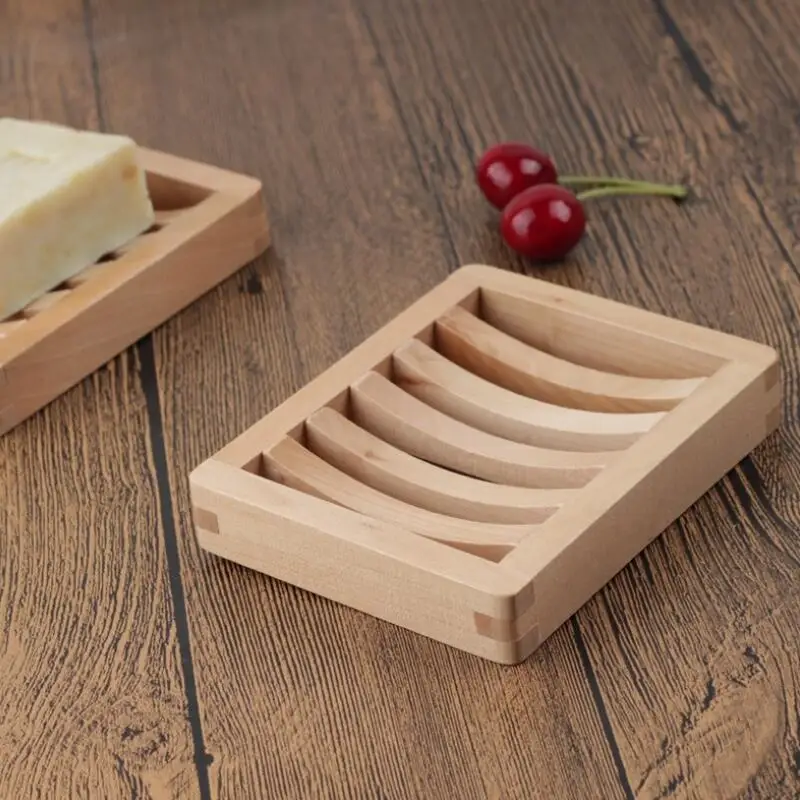 Деревянная мыльница для ванной и душа дома держатель мыльницы хранения коробки