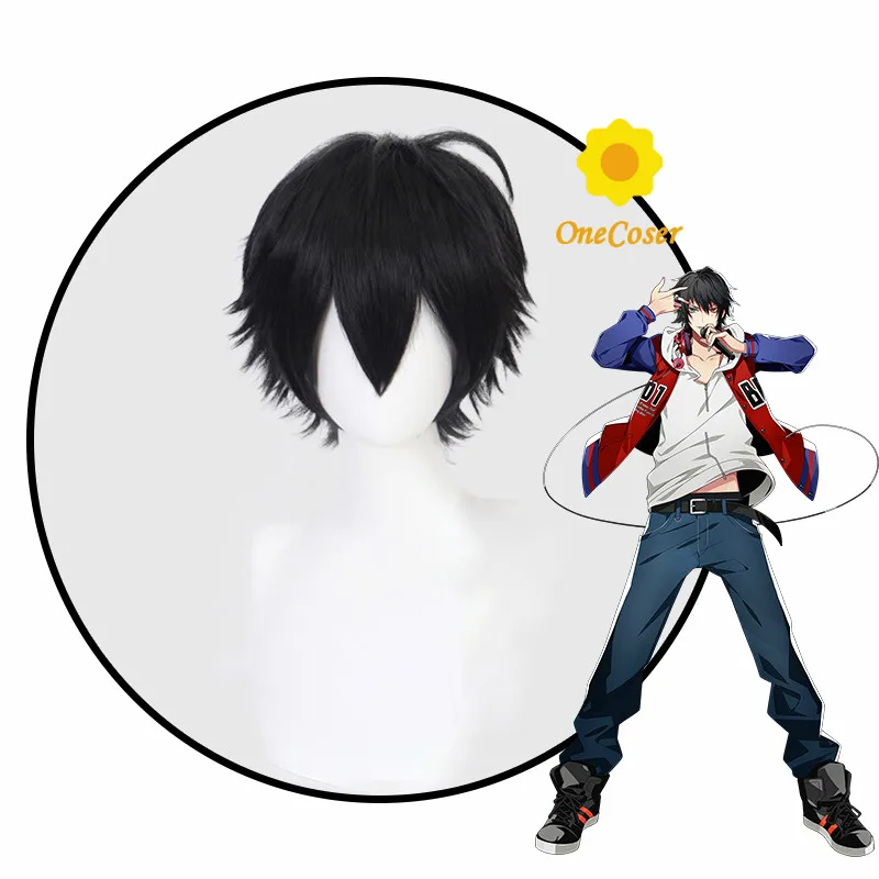 Разделение рэп битва гипноз MIC DRB ICHIRO YAMADA Сабуро Ямада Косплей короткий черный