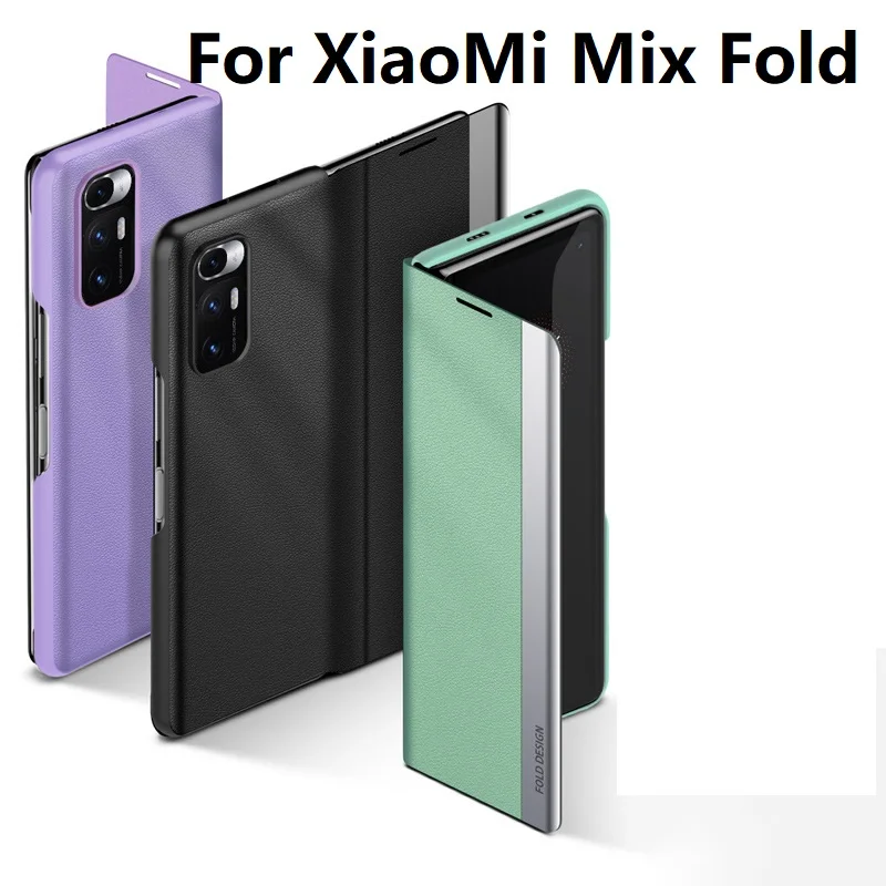 

Genuine Leather Case For Xiaomi Mix Fold Mobile Phone Case For Xiaomi mixfold 360 Full protective Anti-drop Cases
