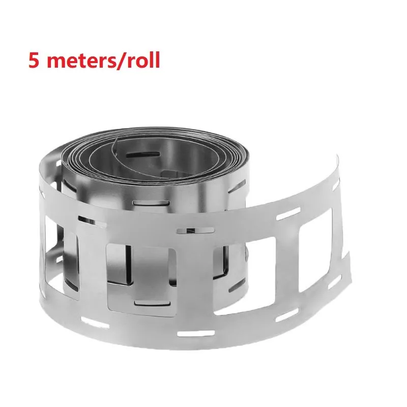 

5M Li-ion Battery Nickel Strip Plate Belt Tape For 18-650 Battery Storage Holder Equipment Nickel Belt Tape For Battery Packs