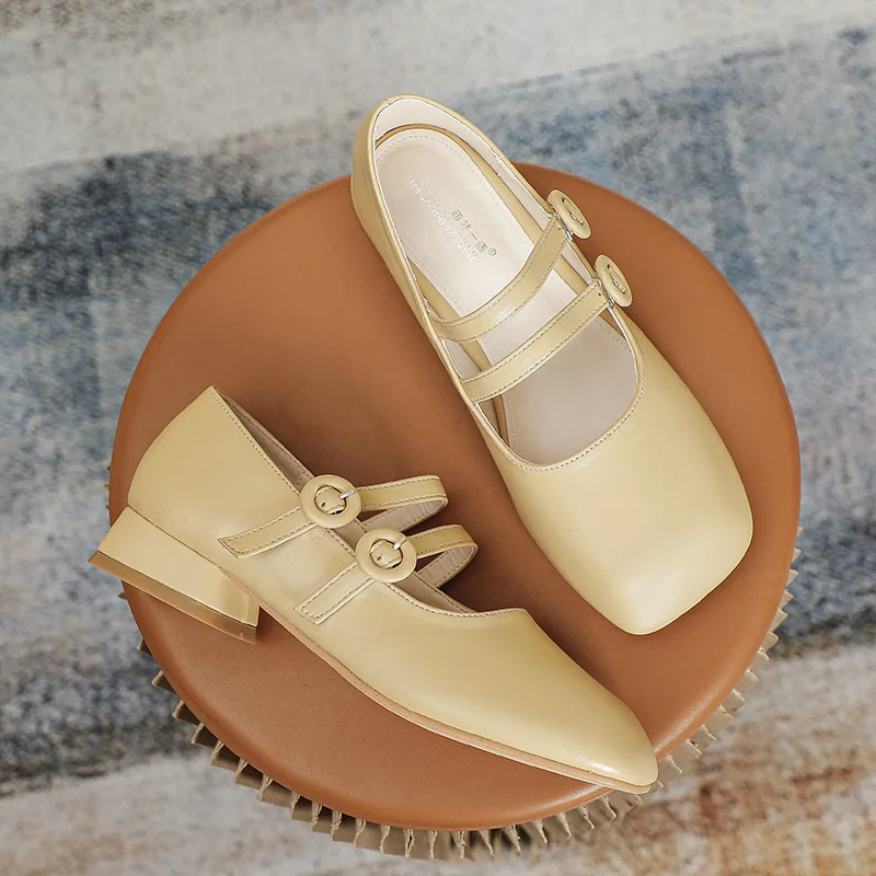 

Женские туфли на плоской подошве Tilocow, Осенние повседневные туфли мэри джейн на платформе с бусинами, Женская обувь в британском стиле