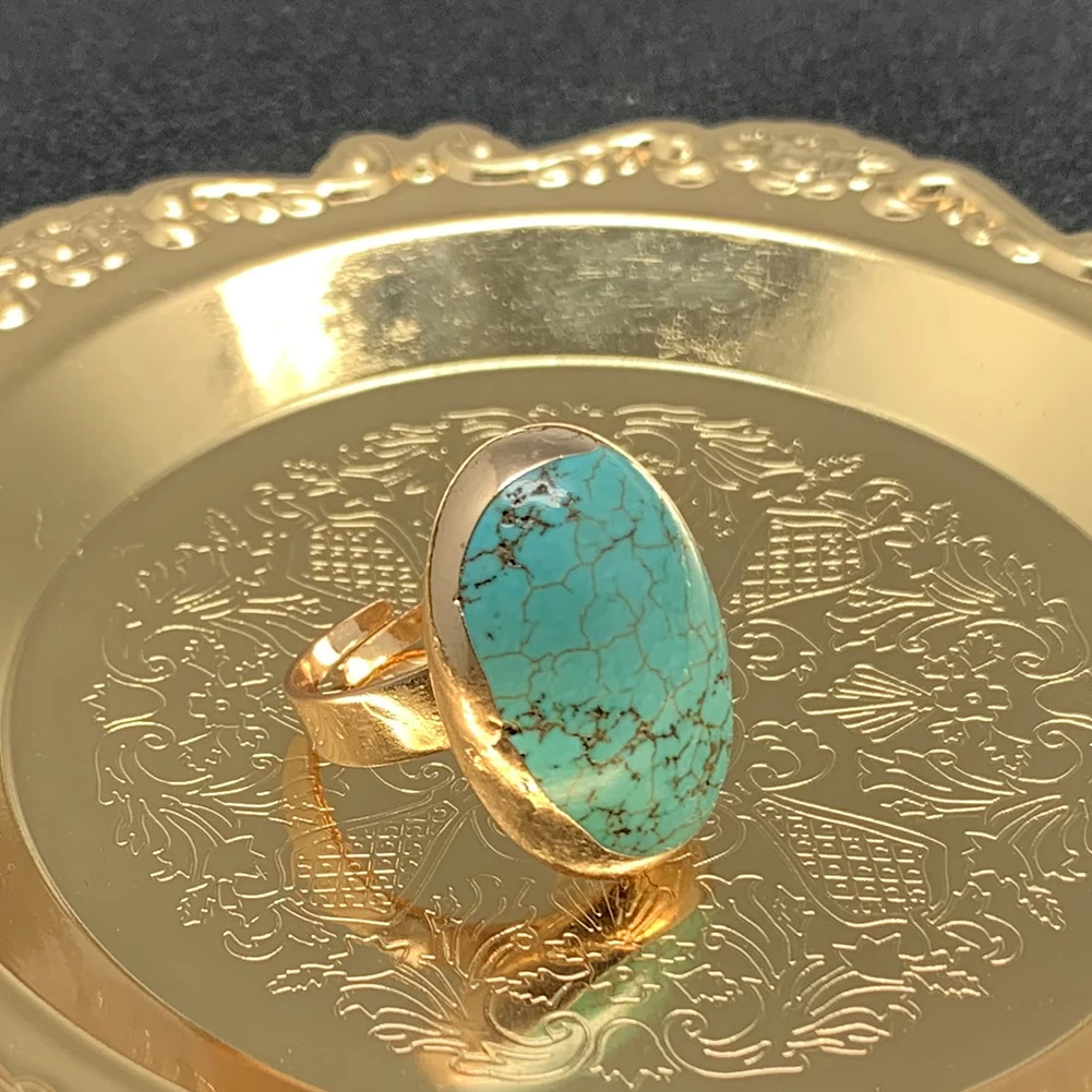 Очаровательные Модные Винтажные кольца в виде капель воды из натурального камня