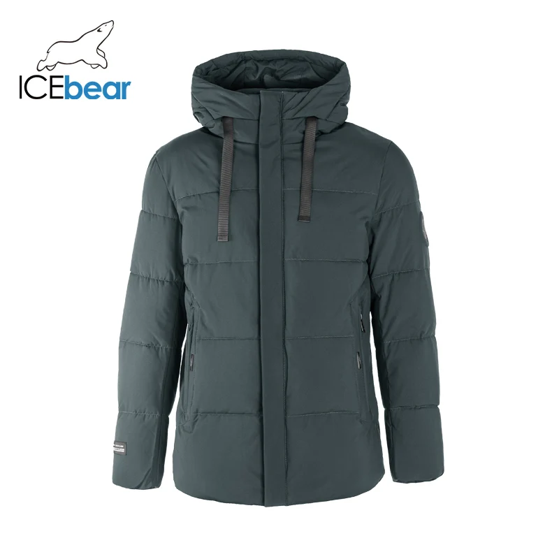 ICEbear, новинка, Мужская одежда, высокое качество, мужское зимнее теплое пальто, брендовая куртка MWD19851I