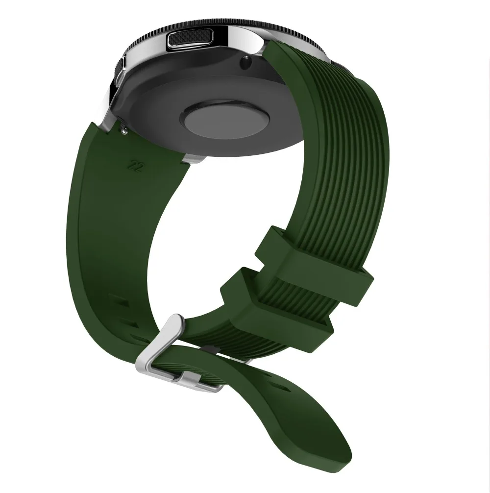 Ремешок силиконовый для смарт часов samsung galaxy watch 3 41 45 мм 22 мм|Смарт-аксессуары| |