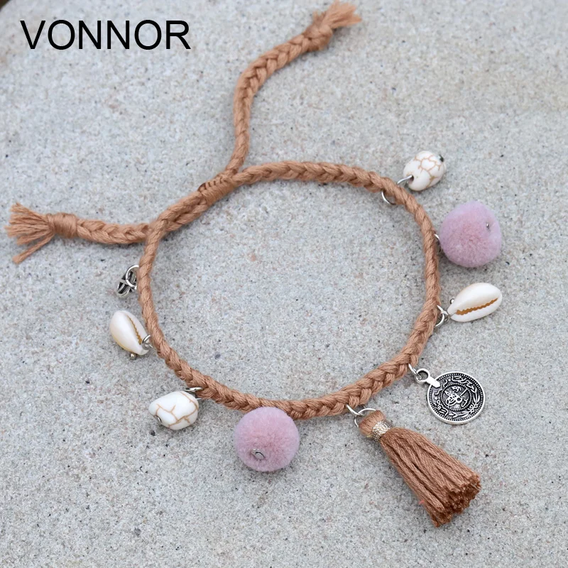 Модные женские браслеты богемные ювелирные изделия ручной работы регулируемый