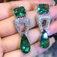 kellybola jewelry gorgeous fashion geometric crystal pendant earrings dubai aristocratic womens wedding party daily anniversary