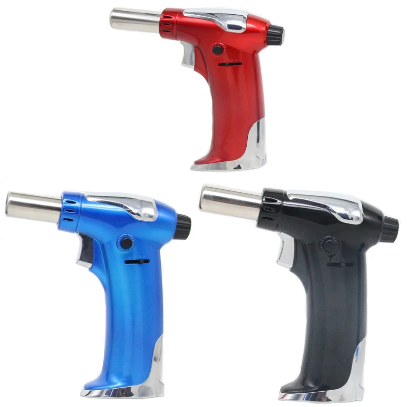 

Torch Butane Gas Lighters Chef Smoking Cigar Windproof BBQ Kitchen Culinary Refillable Tools Jet Flame Fashion Design