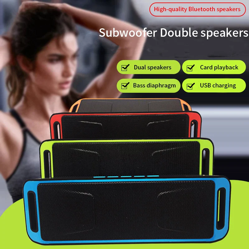 Беспроводная уличная Bluetooth Колонка Boombox портативная мини колонка с двумя