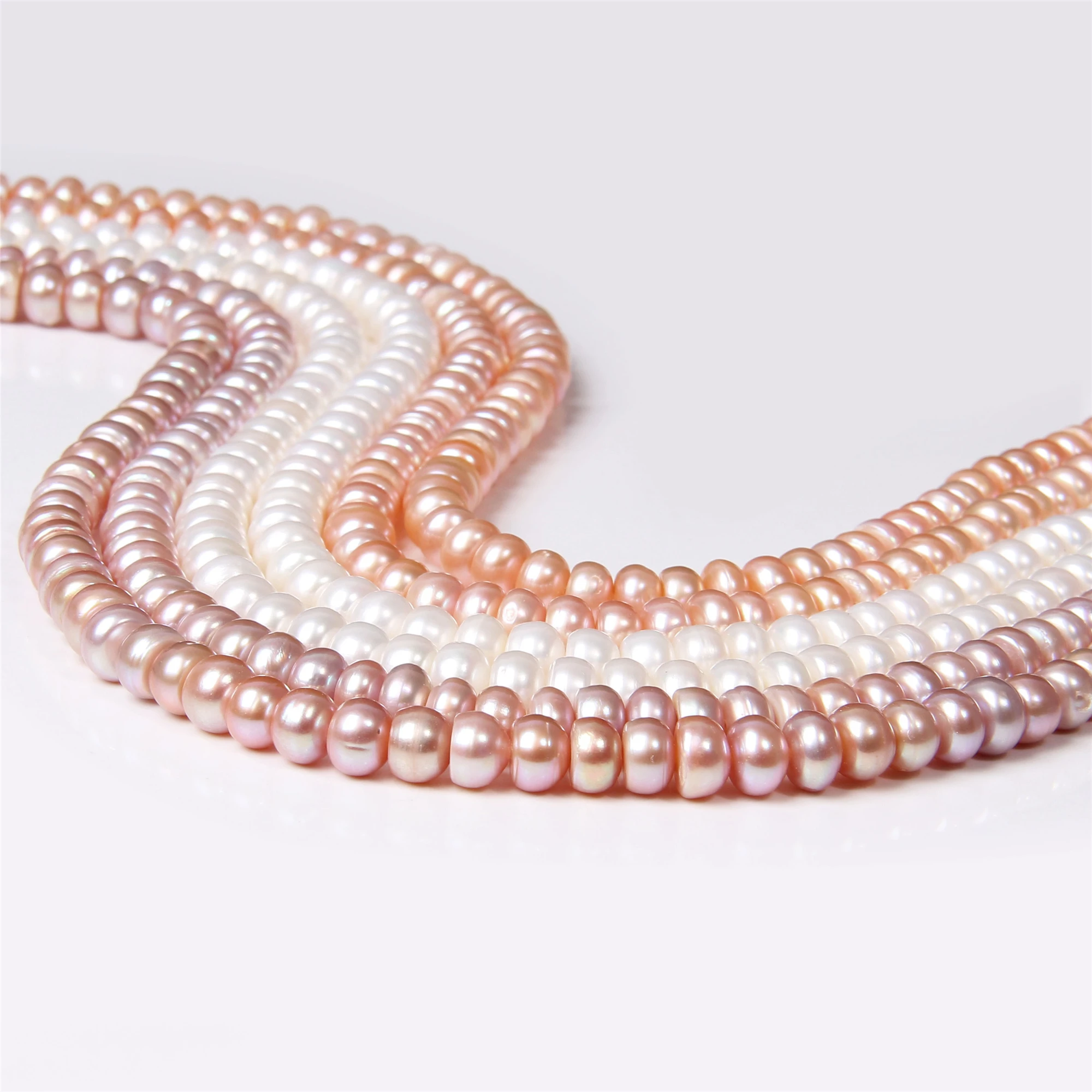 7-8 класс AAA безупречный блеск пресноводный розовый жемчуг бусины натуральные