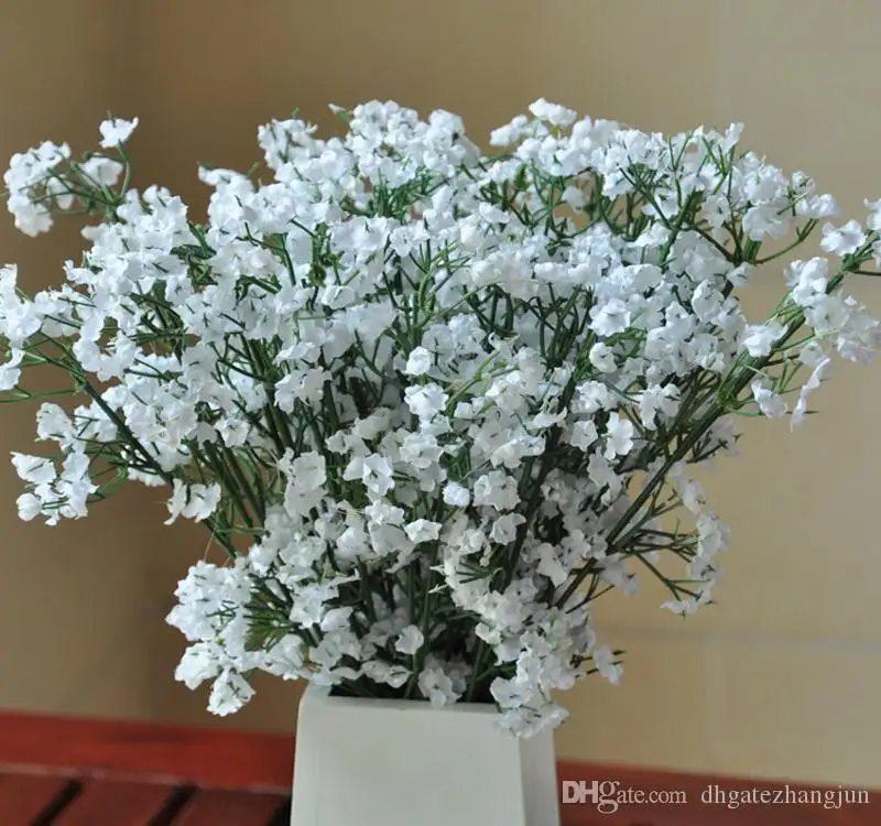 New Arrival Fabric Gypsophila Baby Breath Artificial Silk Flowers For Home Living Wedding Decoration Supplies 100pcs