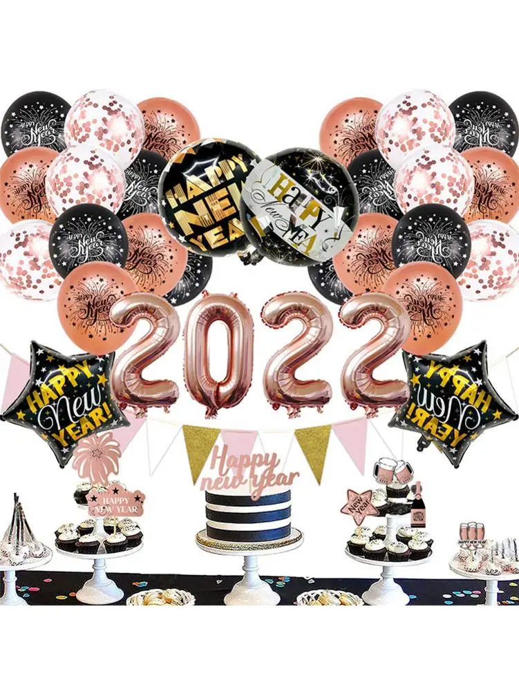 

2022 New Year Balloons New Years Decorations 2022 Graduation Party Supplies New Years Eve Party Supplies 2022 Happy New Year