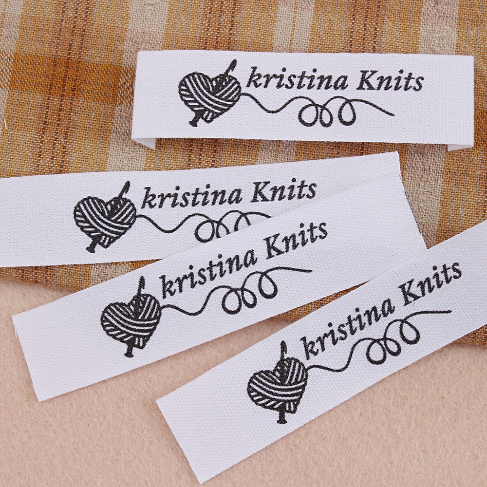 

Custom Labels, Sewing, Logo, knitting Tags, 15mm x 70mm, Fabric, Washable, Name, Organic Cotton, Handmade Items (MD5152)