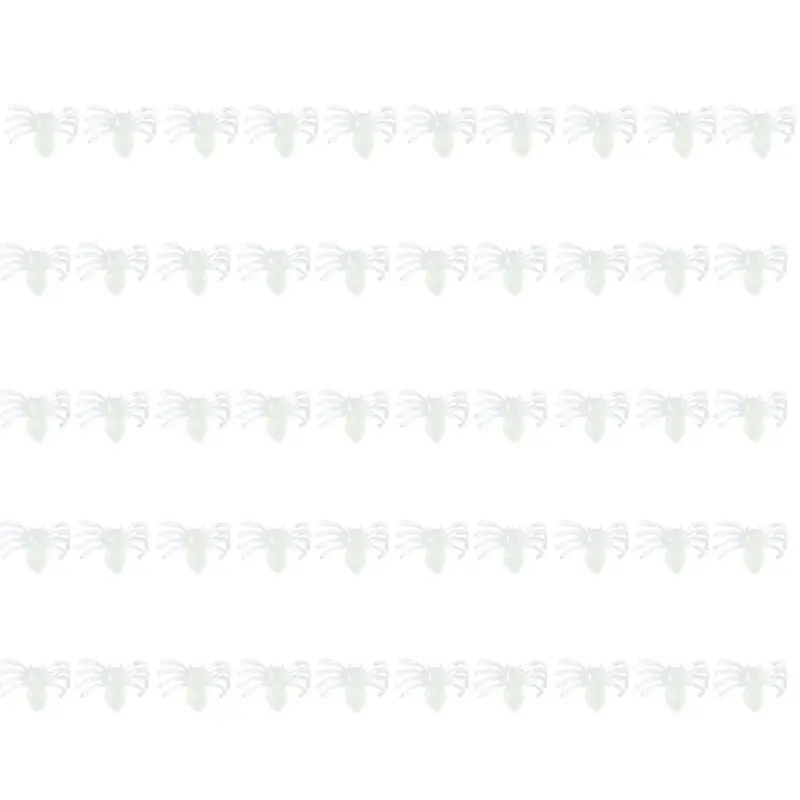 50 шт. Пластик пауки Хеллоуин отделанные маленькой клеткой в стиле поддельные