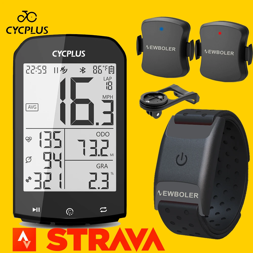 

Велосипедный компьютер Cycplus M1GPS, велосипедный спидометр, велосипедный ANT + Датчик частоты вращения педалей, пульсометр для Garmin Bryton