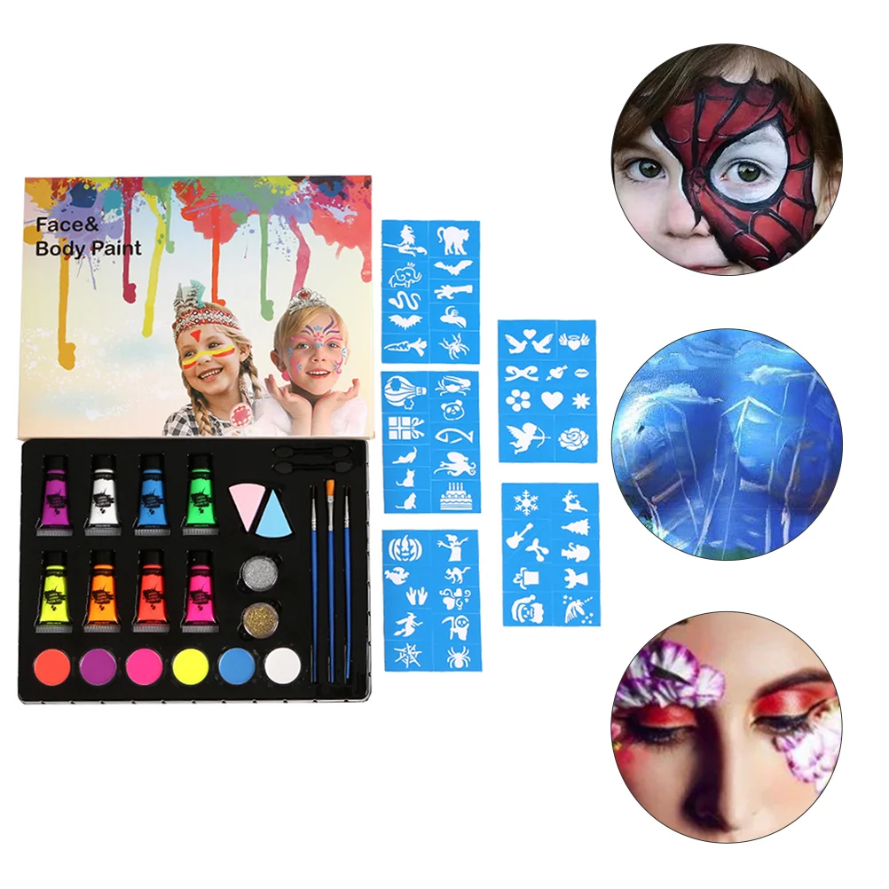 

28 pcs Face Body Makeup Painting Gadgets Party Fancy Make Paint Set