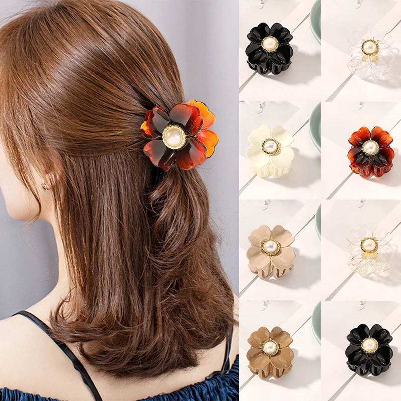 

Милое платье с цветочным узором, украшенное жемчужинами заколки для волос Заколки корейский Стиль ручная выделка цвет головные уборы для ж...