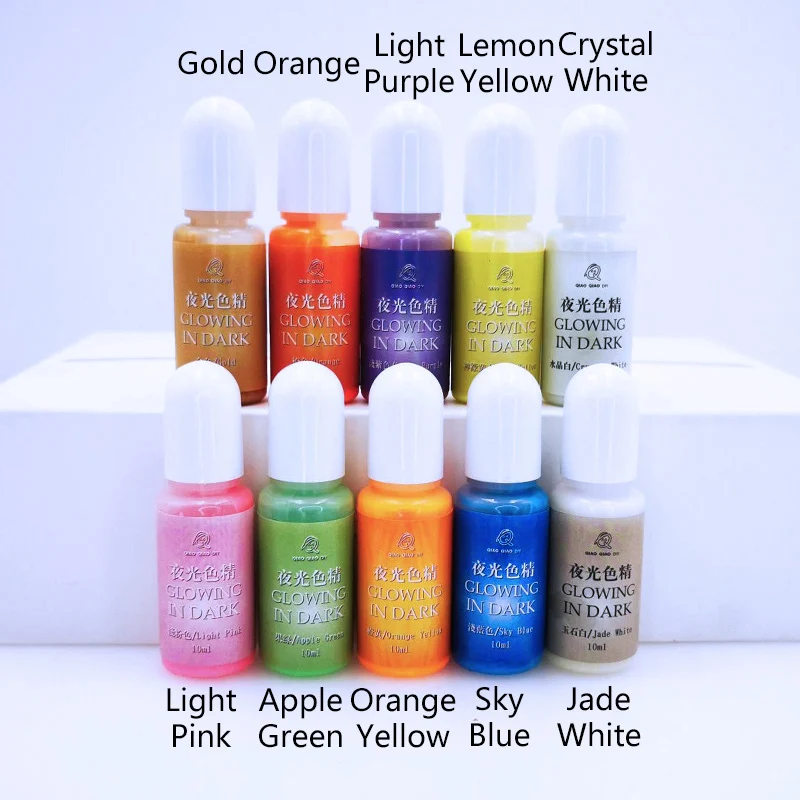 10-Цвет световой Цвет набор сделай сам для силиконовые формы ing пигментный