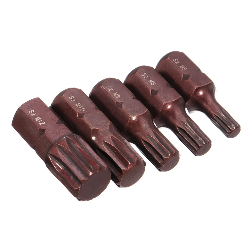

7pcs Hexagon Bit Manual / Pneumatic Hexagon Screwdriver Head Alloy Steel Magnetic Screwdriver Bit for Engineers Use