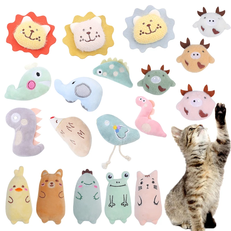 

Игрушка для кошек С Кошачьей Мятой, игрушки-Непоседы, интерактивный плюшевый мягкие жевательные игрушки для домашних животных, товары для к...