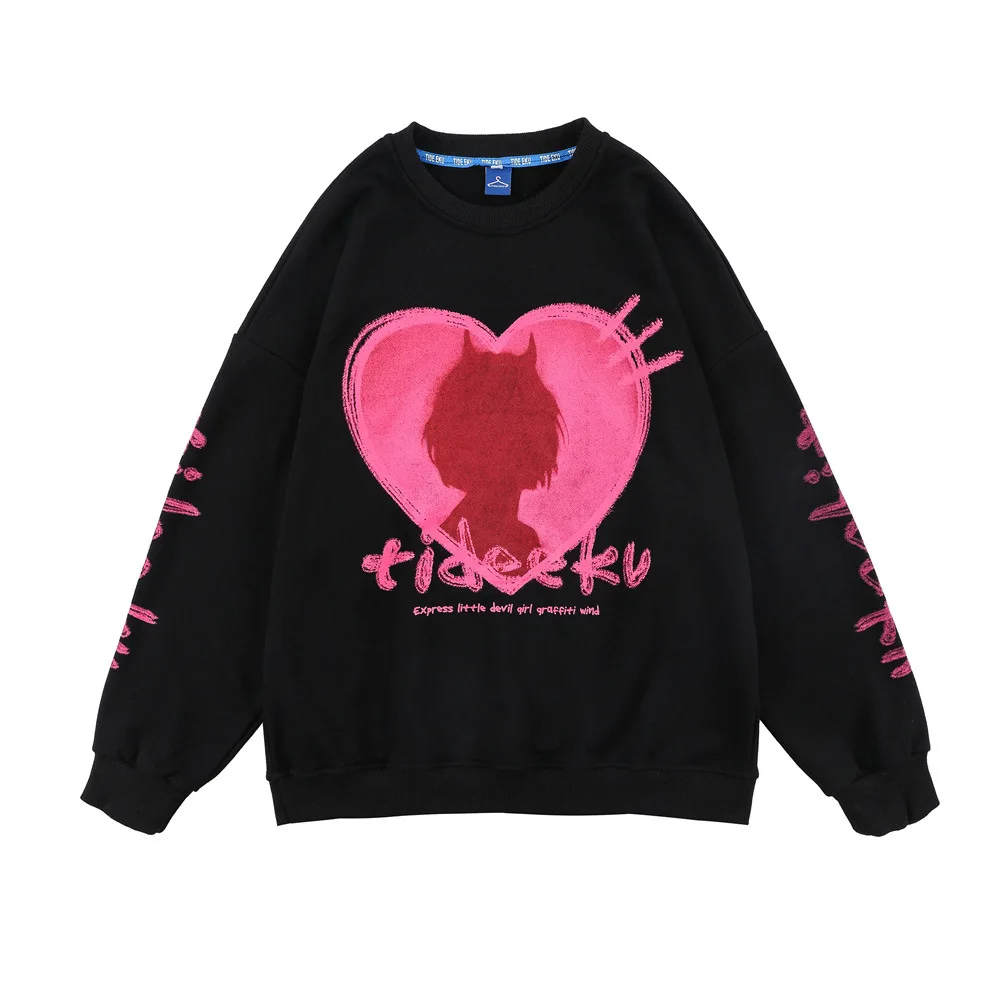 

Мужской Свободный пуловер с круглым вырезом и длинным рукавом