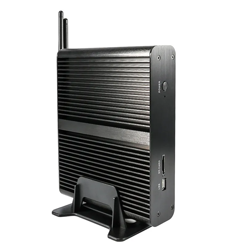 Мини-ПК Intel Core i7 8550U 7500U Windows10/Linux Dual-DDR4 4K HD дисплей Pro WiFi безвентиляторный бесшумный