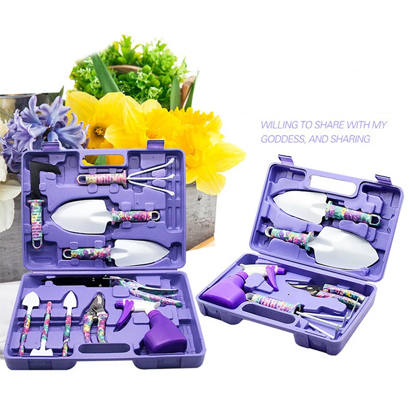 

5/10pcs/Set Garden Plant Tool Set Shovel Rake Clippers Irrigation Watering Tool Garden Pruning Planting Gardening Tools Kit