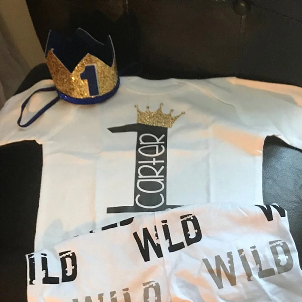 

Custom Birthday bodysuit. Wild One Birthday. first birthday shirt. Crown birthday shirt. Boy first birthday. King birthday