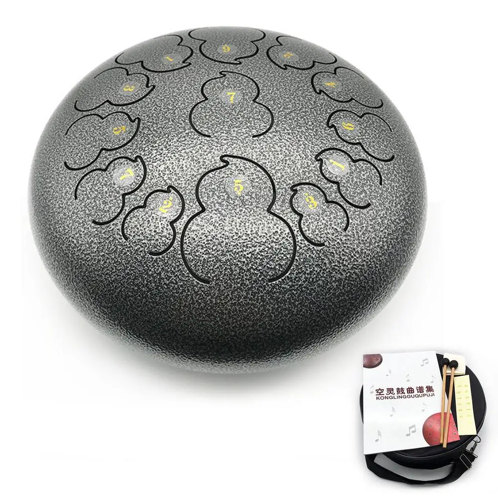 

12 дюймов который сделает вашего ребенка центром барабан 13 тон Сталь язык барабан ударный инструмент с мягким барабан сумка & барабанные пал...