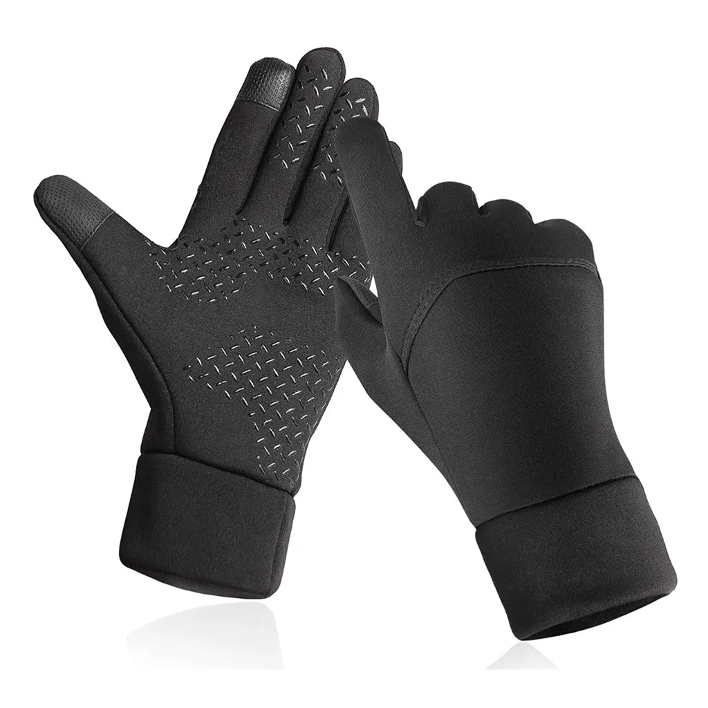 Зимние перчатки для женщин ветрозащитные тактические женские теплые плюшевые