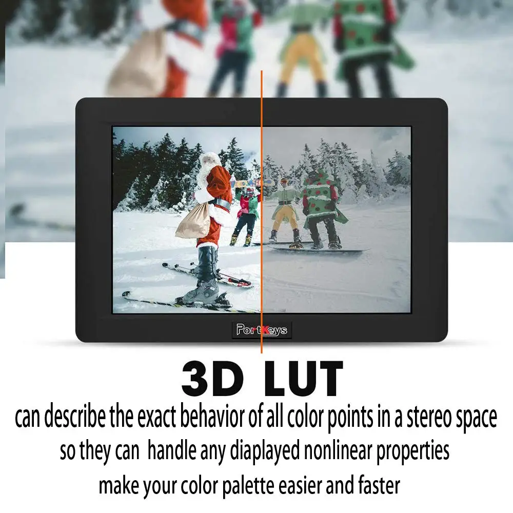 PortKeys HH7 7 дюймов 1920x1200 1200 нит с HLG/3D LUT 4K HDMI вход/выход поставить на камеру полевой монитор