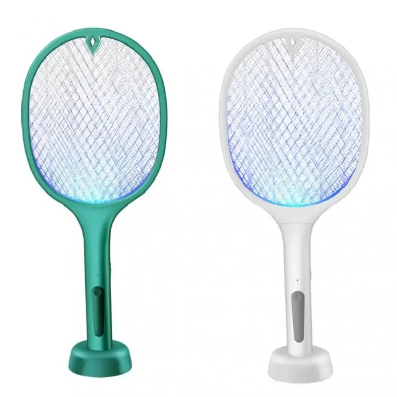 

Indoor Electric Mosquito Killer Lamp USB Rechargeable LED Electric Bug Zapper Powerful Grid 3-Layer Mesh Fly Swatter For Home