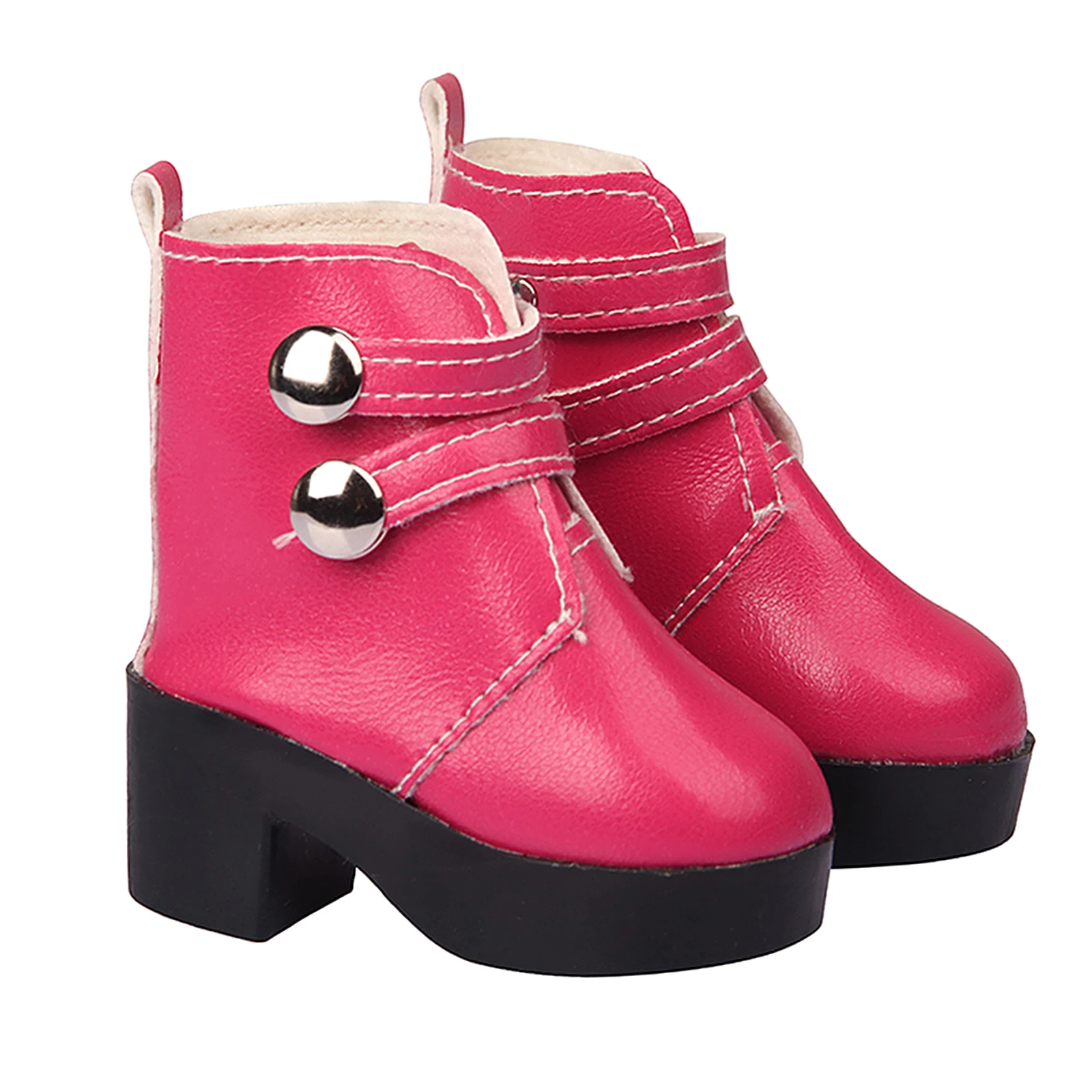 

Handmade Doll PU Leather Boots Shoes for 18" Inch American Doll Accs